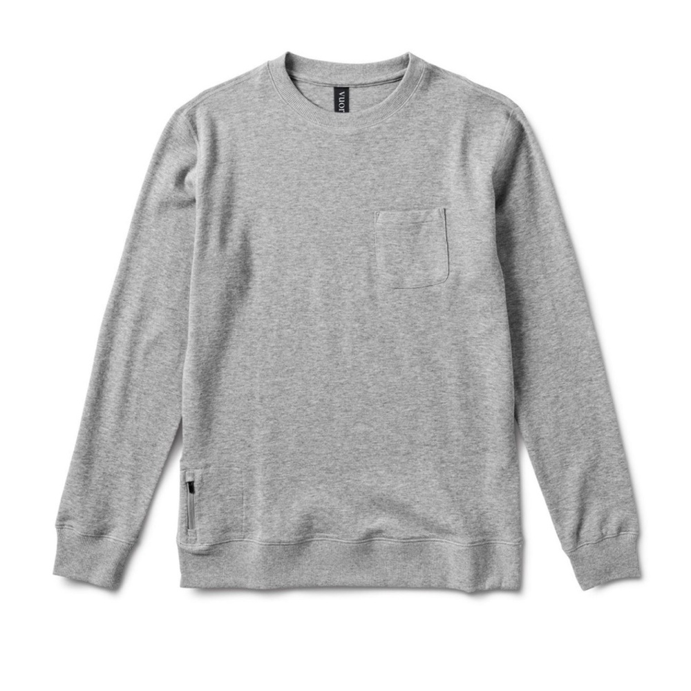 Vuori Heather Gray Crewneck Sweater